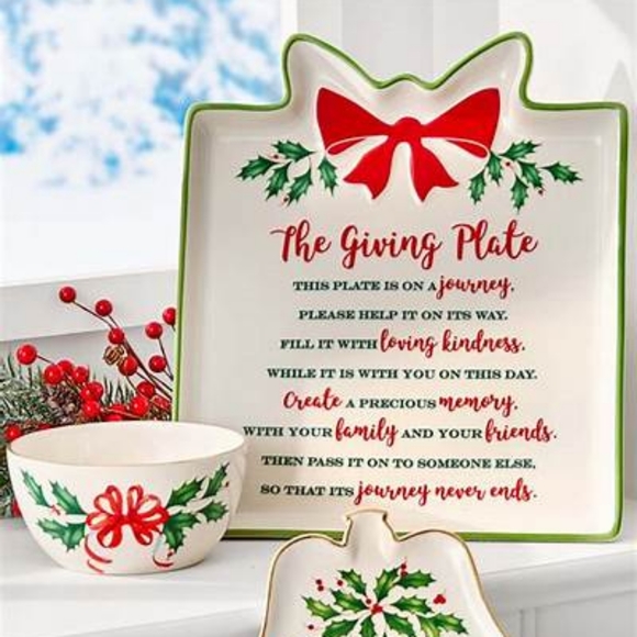 Lenox Hosting the Holidays Gift Giving Plate - Picture 1 of 6